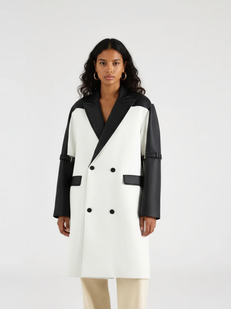 PU Leather Trench, Hudson Yards | long- BYMANYC ® New York