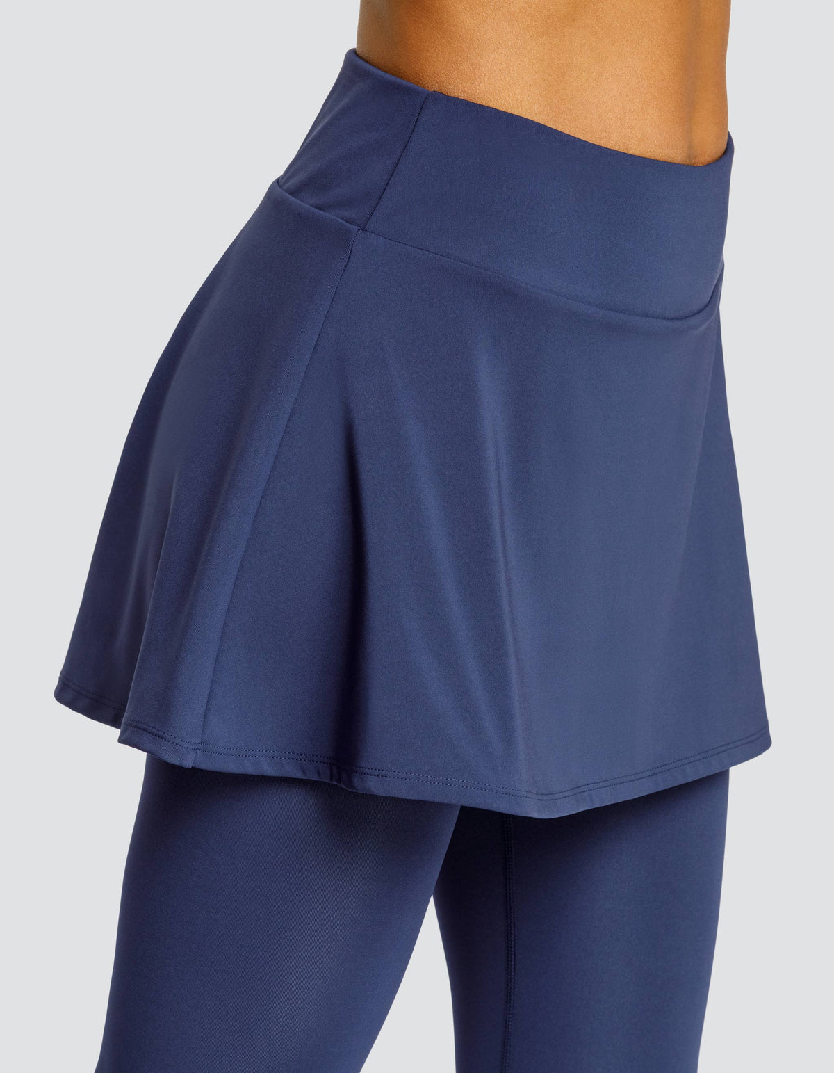 SKIPPER MID-RISE SKIRTED LEGGING - NAVY BLUE ladies Spin-It  UPF50