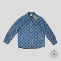 Gucci Jacquard Denim Jacket in Medium Wash 48