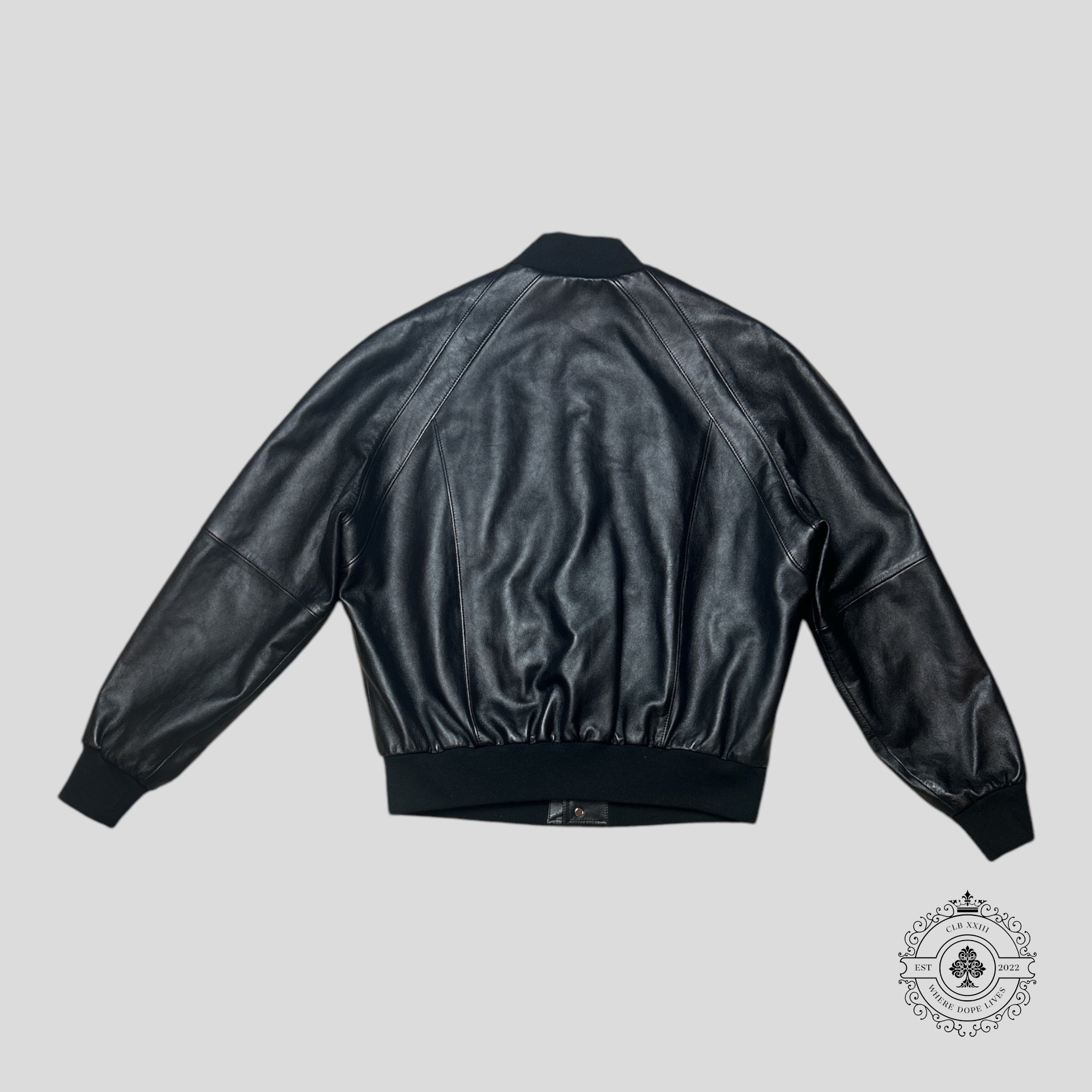 Celine Lambskin leather Teddy Jacket 54 men's unisex coat