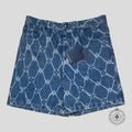 Louis Vuitton Fishnet Monogram Denim jean Shorts in Medium Wash men's unisex 34 36