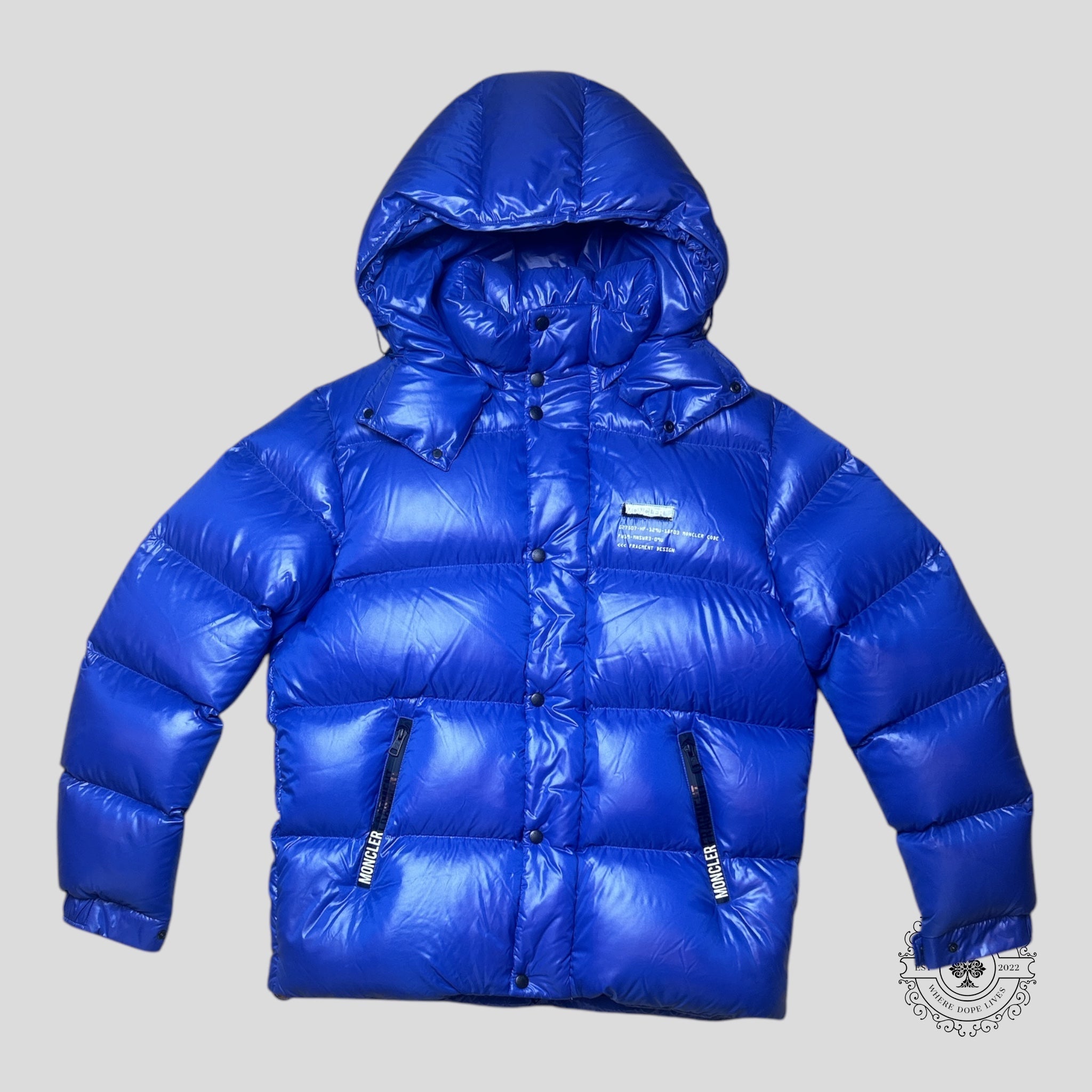 Moncler Fragment Hiroshi Fujiwara Down Jacket in Blue puffer 5 men's unisex