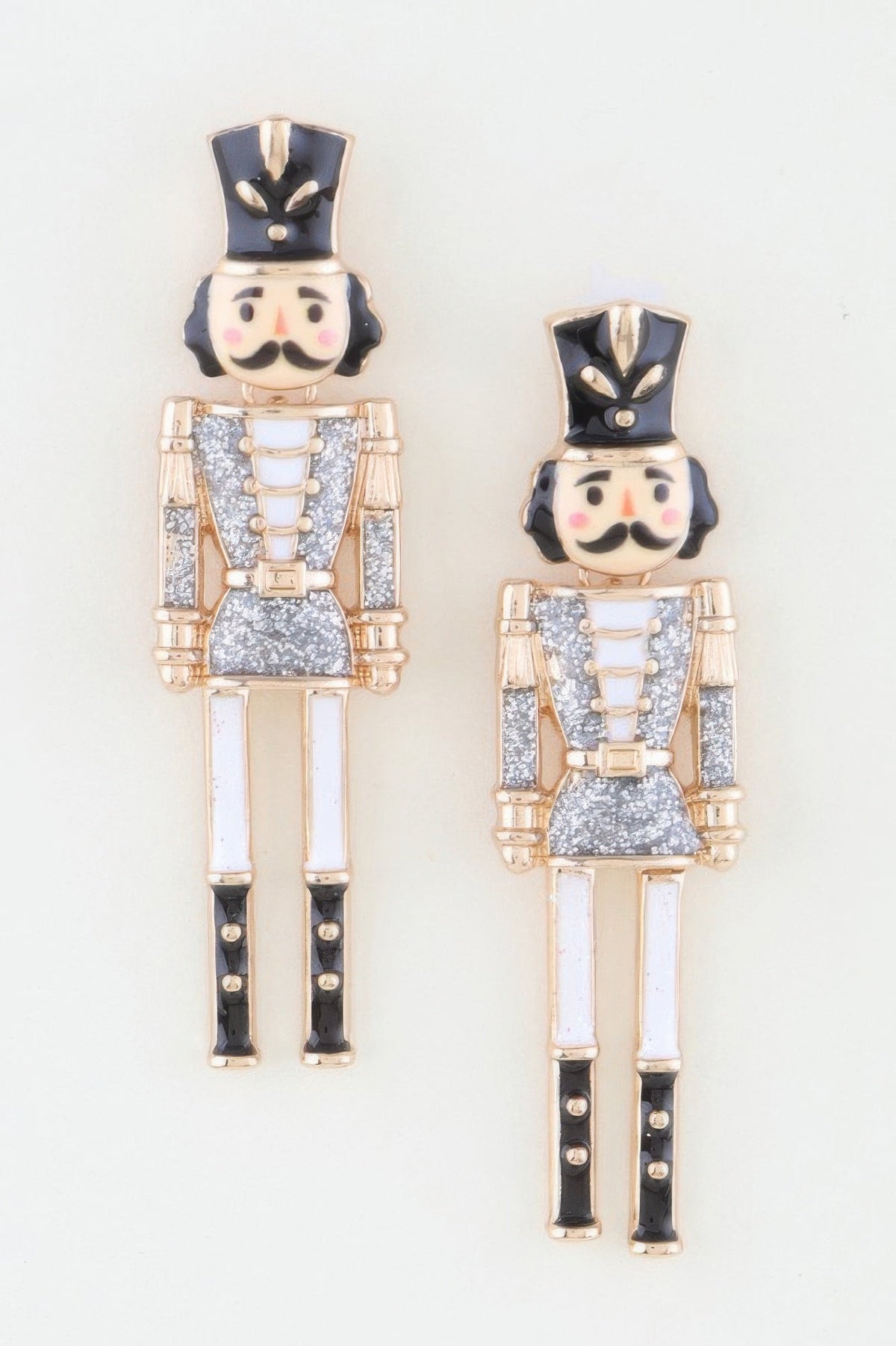 RADIO CITY Glitter Nutcracker Drop Earrings: BYMANYC ® New York 6th avenue