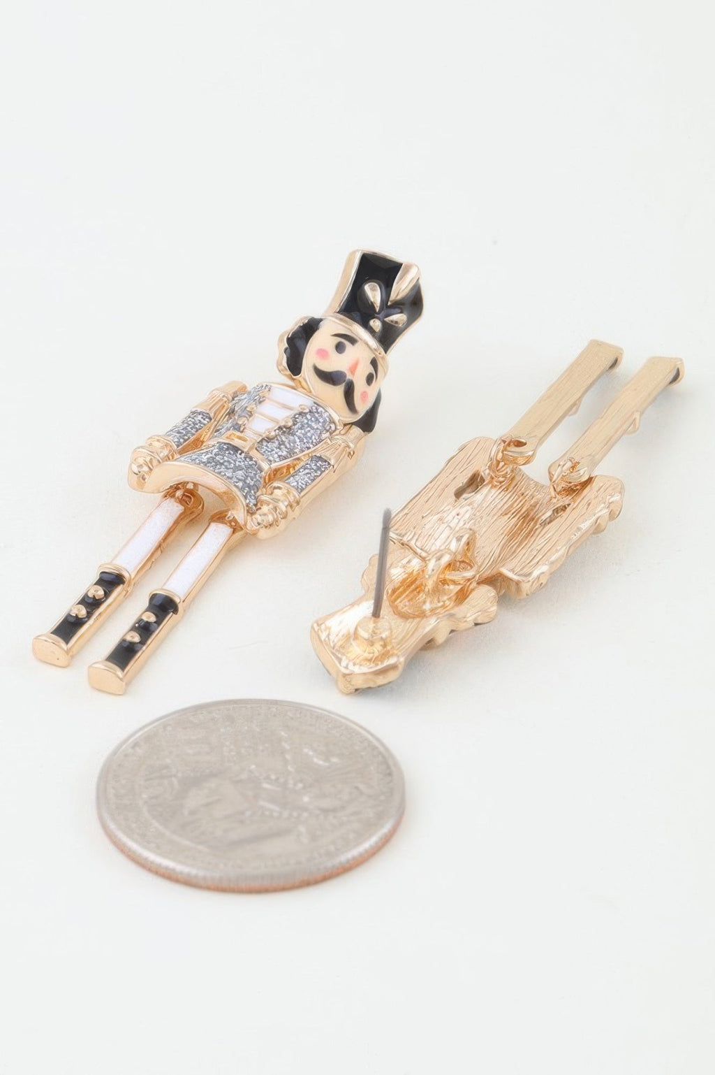 RADIO CITY Glitter Nutcracker Drop Earrings: BYMANYC ® New York 6th avenue