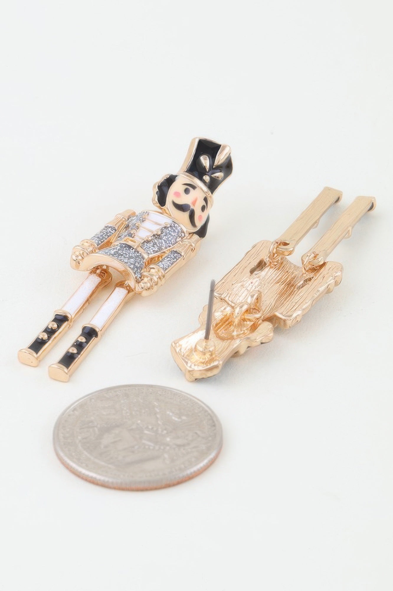 RADIO CITY Glitter Nutcracker Drop Earrings: BYMANYC ® New York 6th avenue