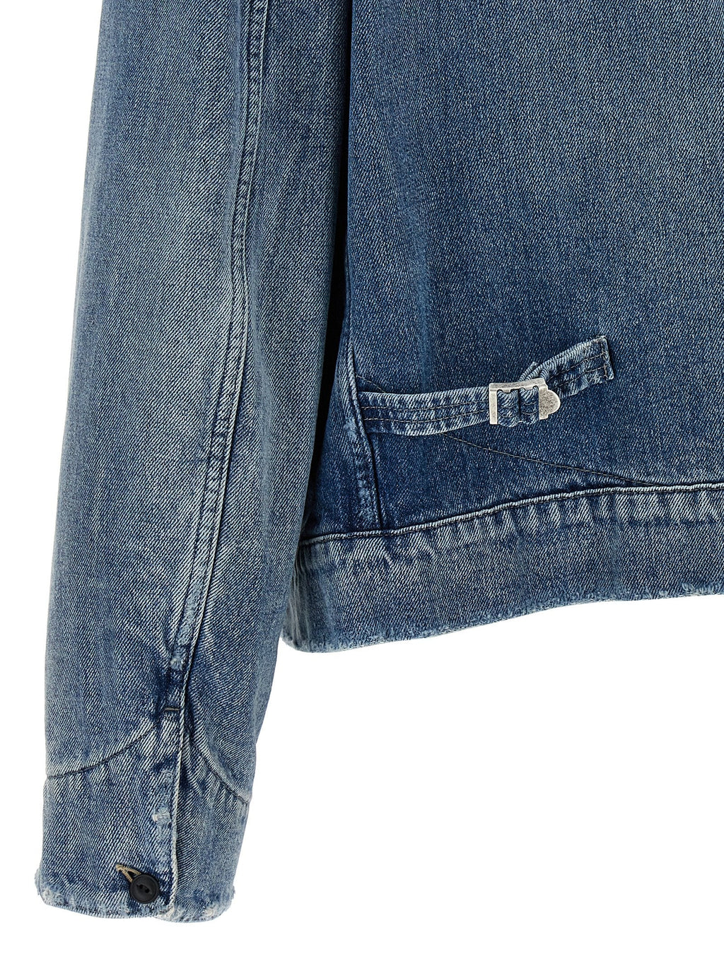 Maison Margiela Men's Denim Blue Jean Jacket cotton w/cord collar trucker 52