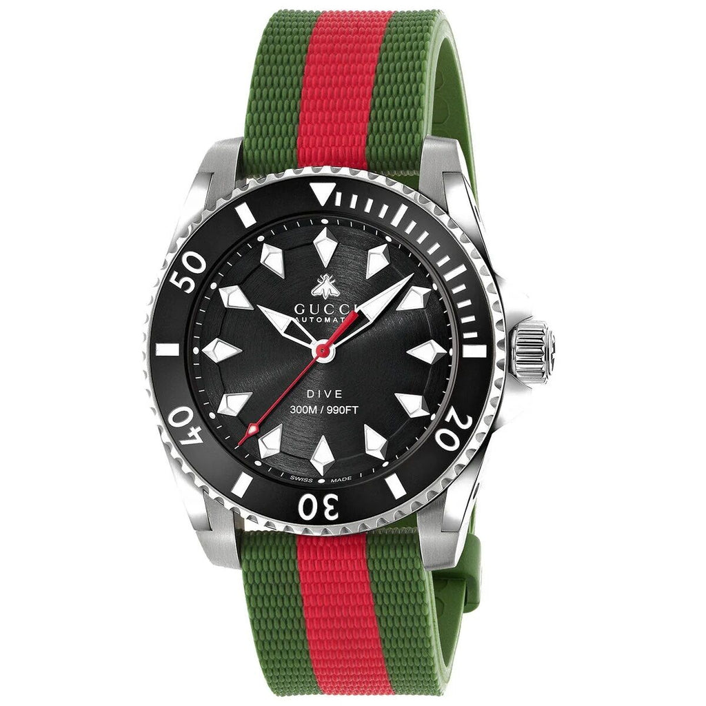 Men's Watch Gucci YA136364 red green silver unisex
