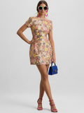 Sequin Mini Dress, Times Square | Floral- BYMANYC ® New York
