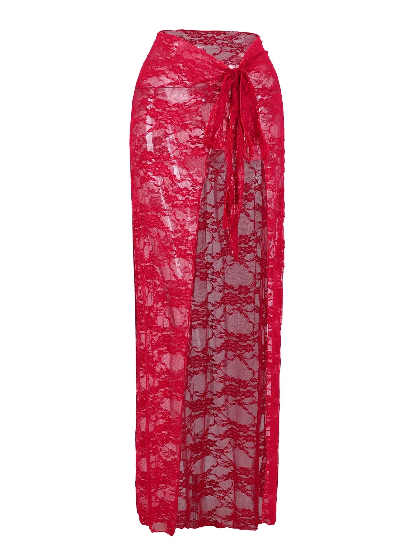 Yelia three piece swimsuit set bikini and cover-up sarong skirt