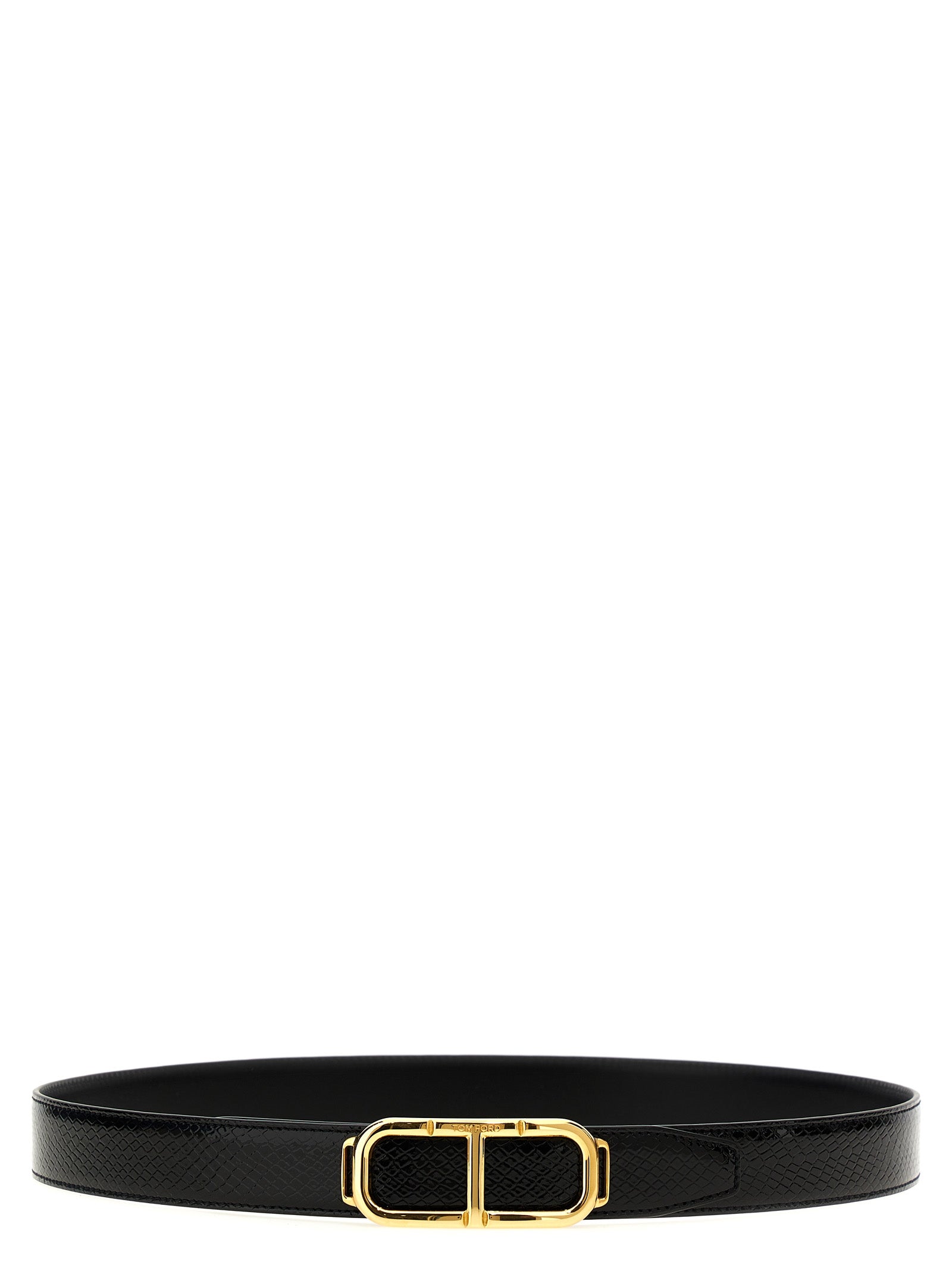 Tom Ford Men’s Logo Reversible Belt black
