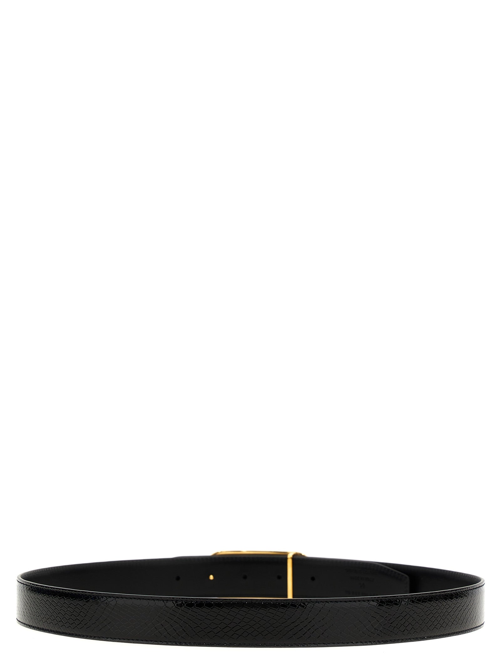 Tom Ford Men’s Logo Reversible Belt black
