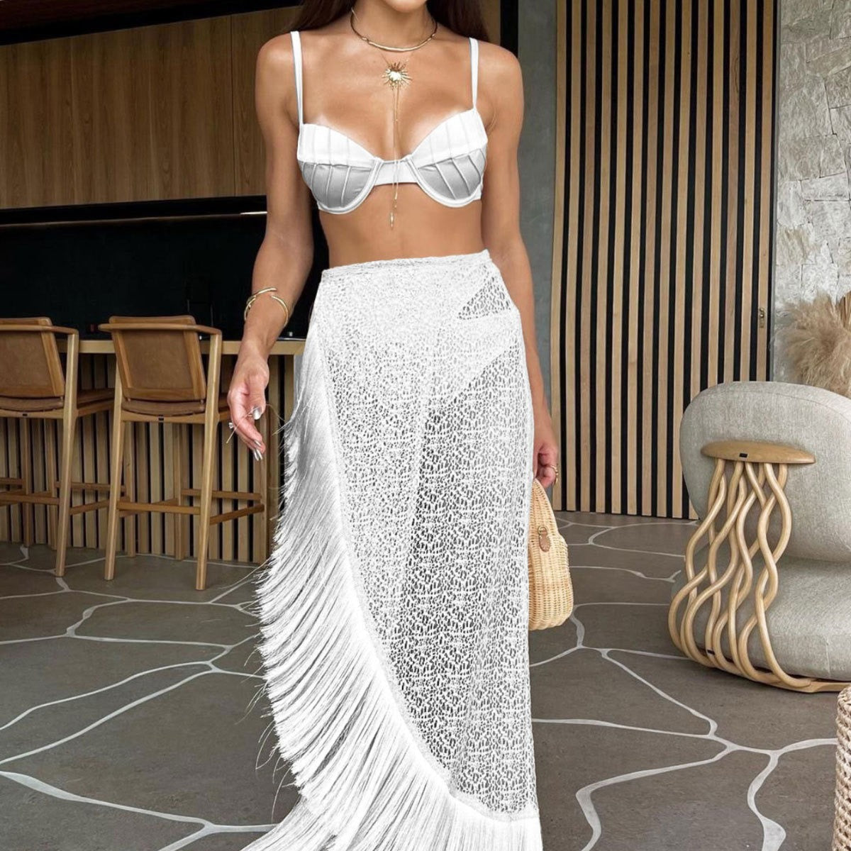 Tassel Split Bikini For Women, Coney Island, BYMANYC New York.