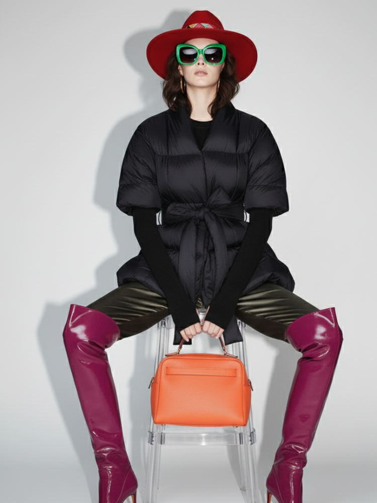 Tribeca Pleated Puffer Jacket BYMANYC ® New York Coat Warm Designer