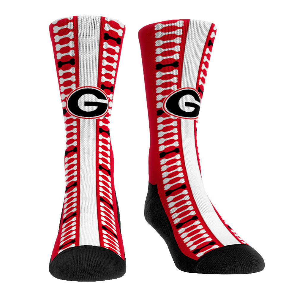 Georgia Bulldogs - Helmet Series Men's socks Dawg Bones