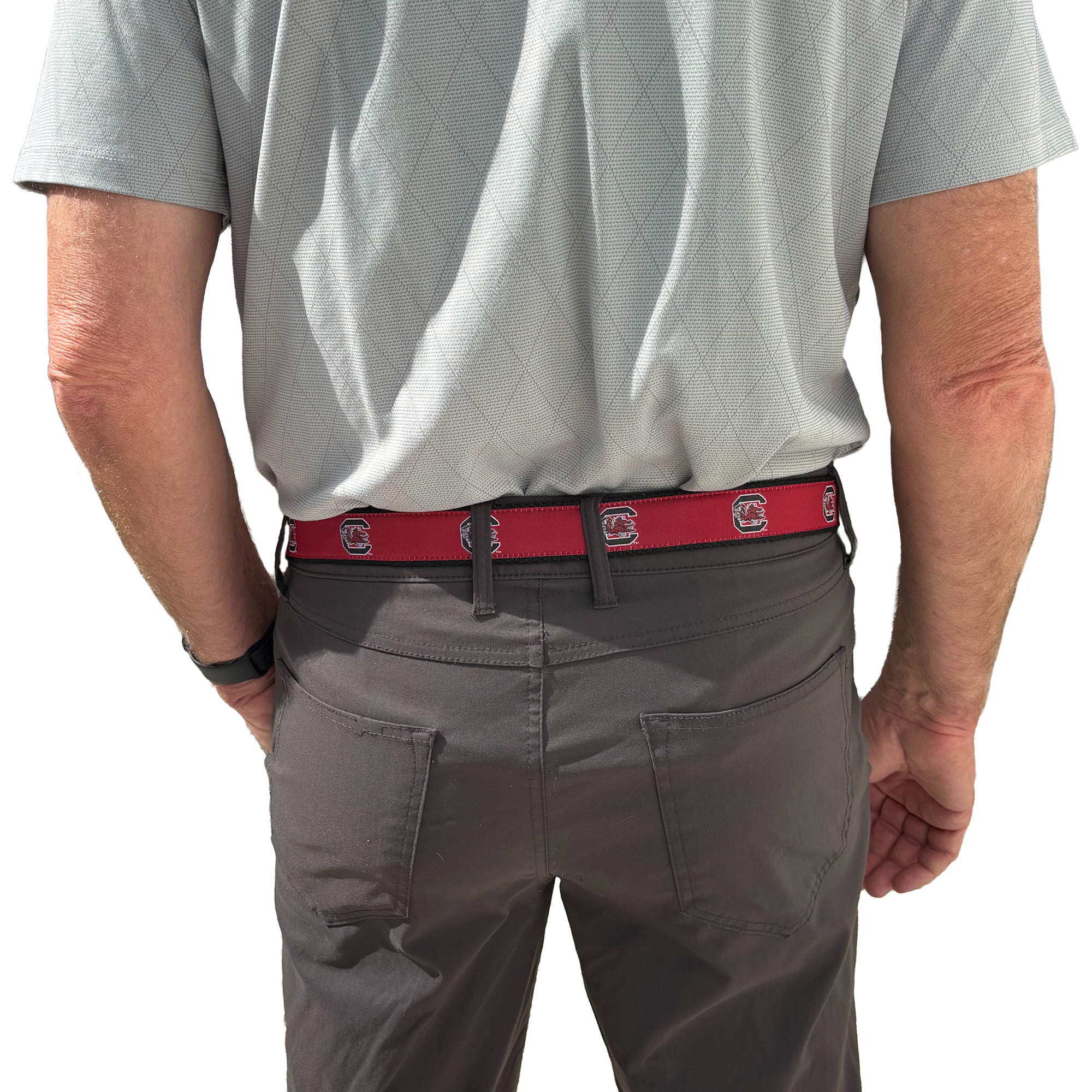 University of South Carolina (USC) Gamecocks All-Occasion Logo Canvas Belt men's
