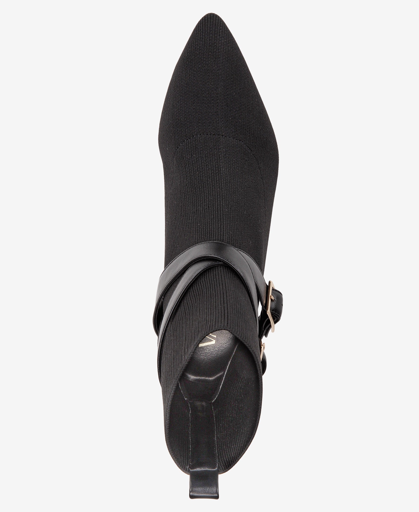 Alma Booties Black extended sizes plus 9-14kitten heel boots