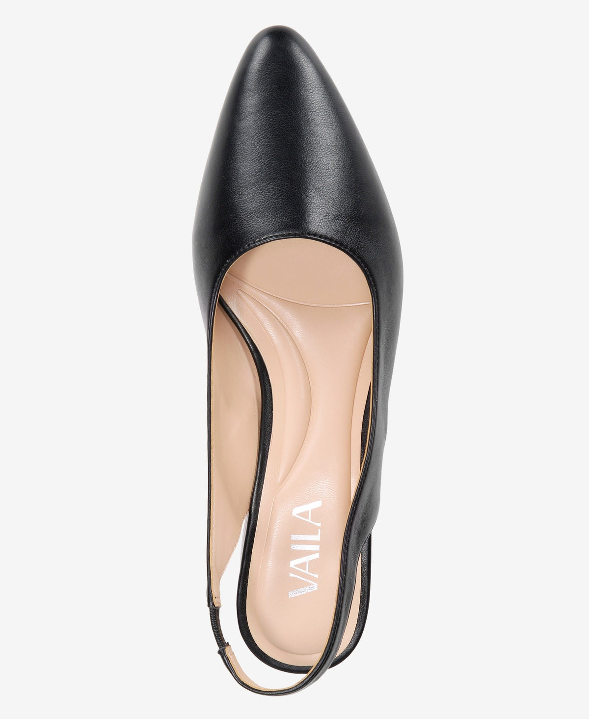 Evie Slingback Black shoes heels low extended sizes 9-13 Vaila