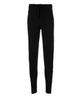 Black 100% Cashmere Sweat Pants W/ Gold Laminated Bands Italy Madison Maison