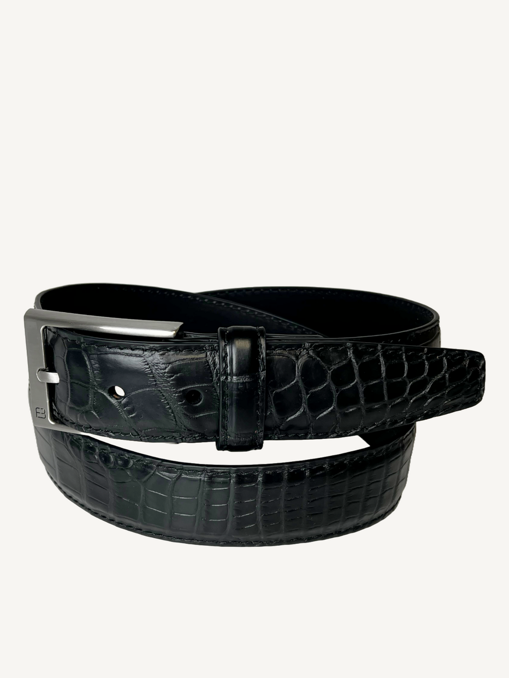 Black Genuine Alligator Belt | 1 3/8" Width Men's