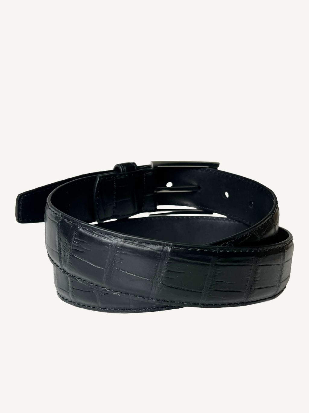 Black Genuine Alligator Belt | 1 3/8" Width Men's
