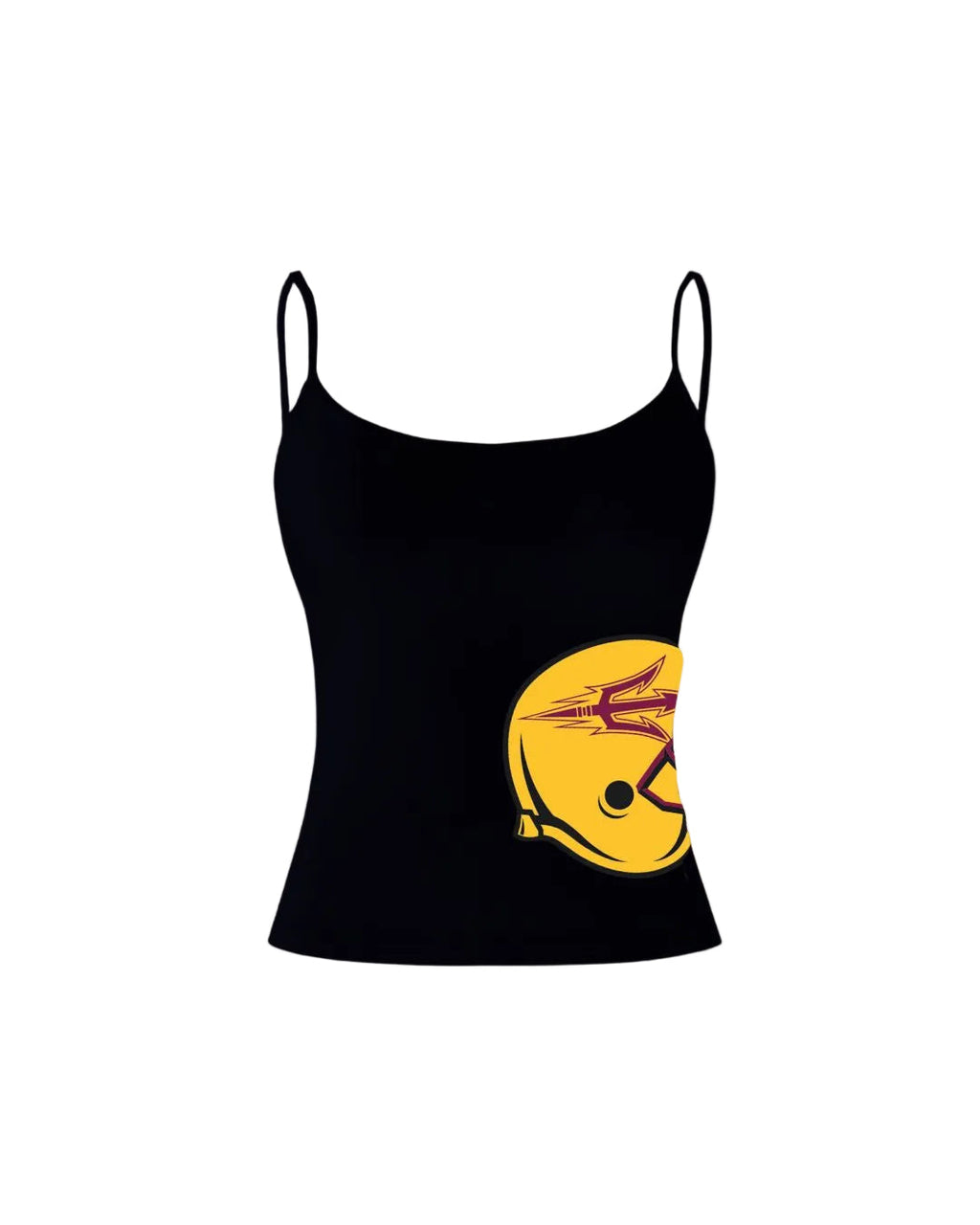 Sun Devils football helmet tank top shirt ladies fitted spandex ASU Arizona State