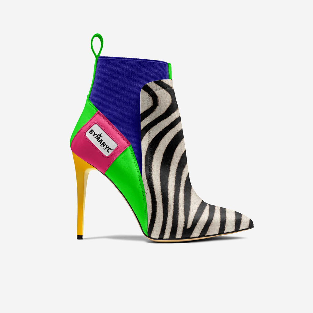 Vegan Heeled Shoe Women BYMANYC ® New York Chelsea Noir Edge stilletto boots