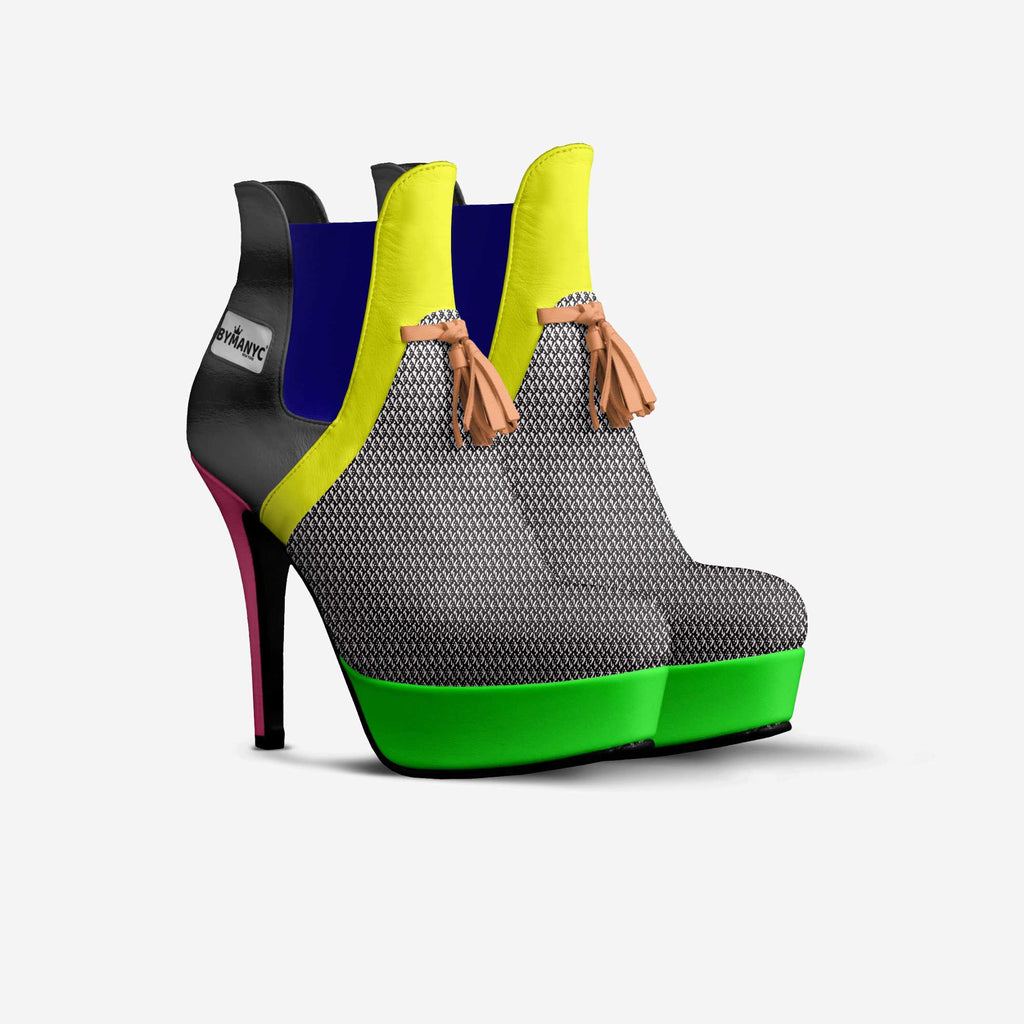 Vegan Platform stilletto Boots BYMANYC® New York Urban Chic Black booties