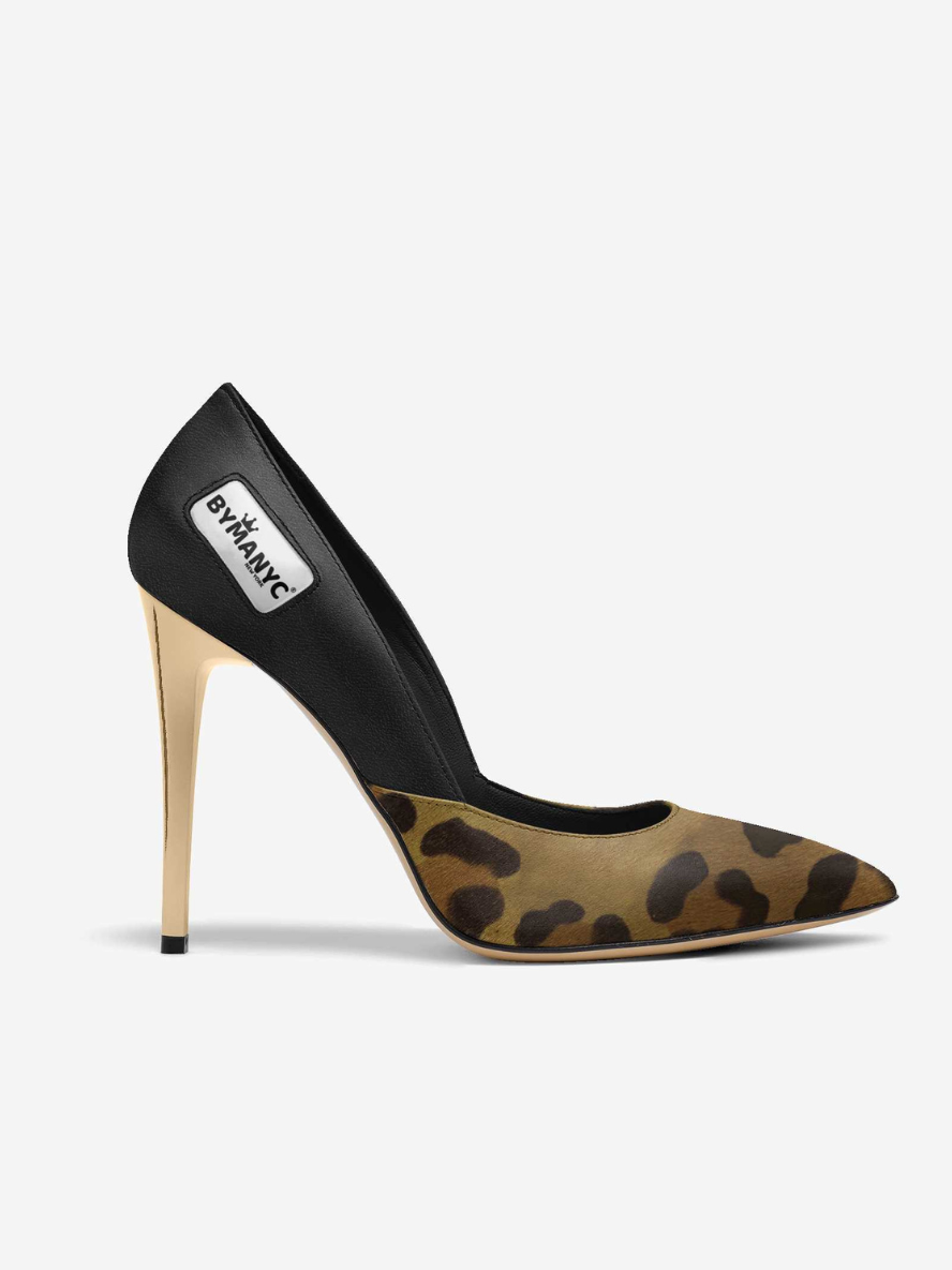 Vegan Women’s Stiletto Shoe BYMANYC ® New York – EAST VILLAGE Bold leopard
