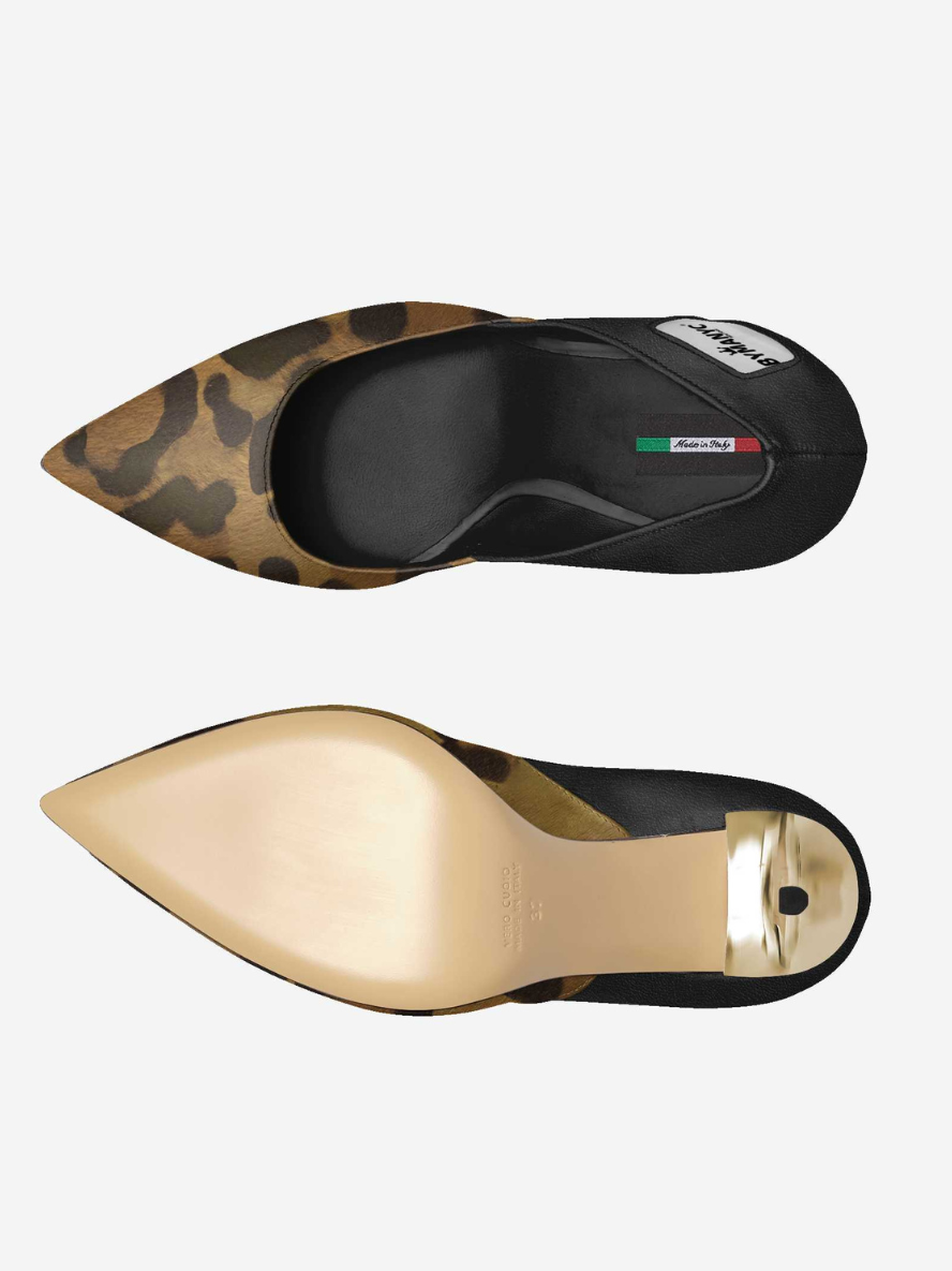 Vegan Women’s Stiletto Shoe BYMANYC ® New York – EAST VILLAGE Bold leopard
