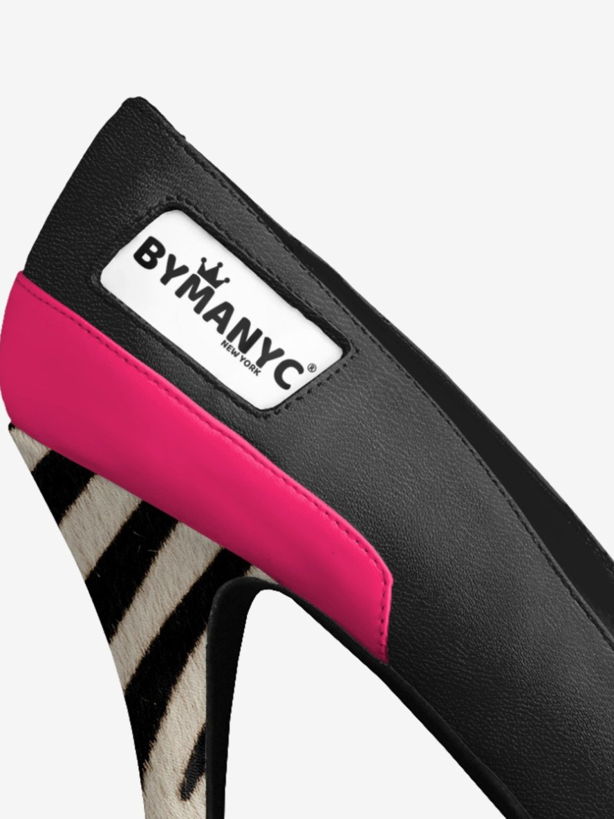 Vegan Women’s Stiletto Shoe BYMANYC ® New York – MEATPACKING DISTRICT zebra