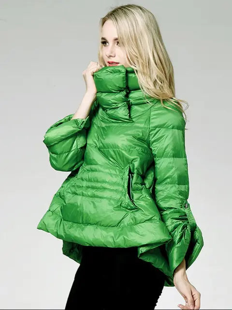 Vibrant Color Down Jacket For Women, Fifth Avenue, BYMANYC New York.