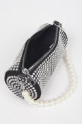 Ladies purse BAG MIDTOWN LUXE handbag MIAMI BYMANYC ® New York black silver studded