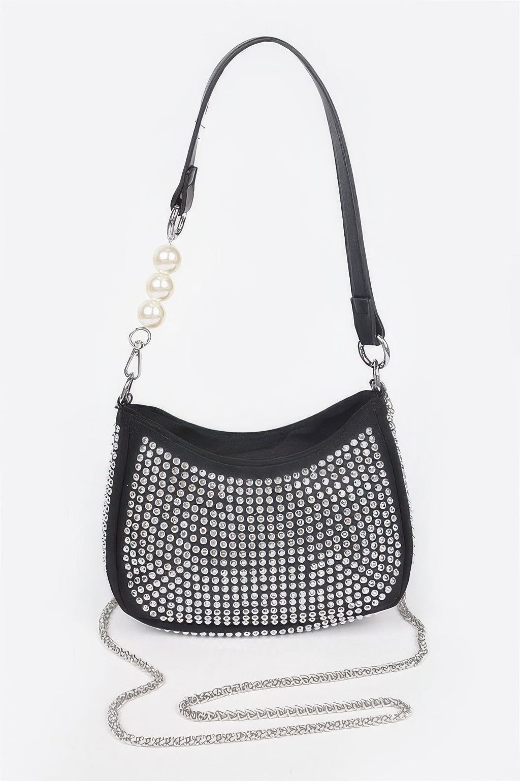 Ladies handbag purse BAG KEY LARGO MIAMI BYMANYC ® New York studded black