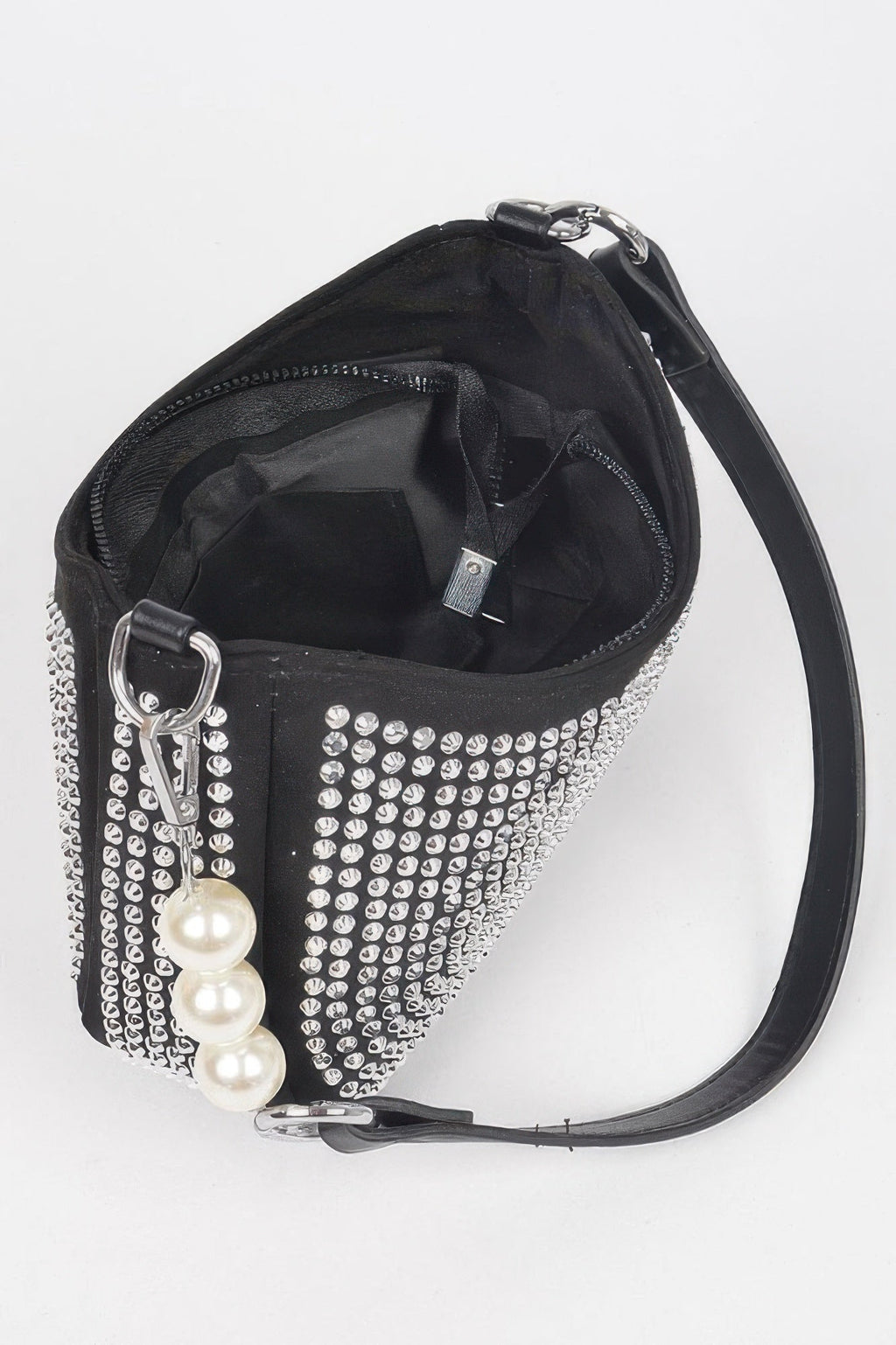 Ladies handbag purse BAG KEY LARGO MIAMI BYMANYC ® New York studded black