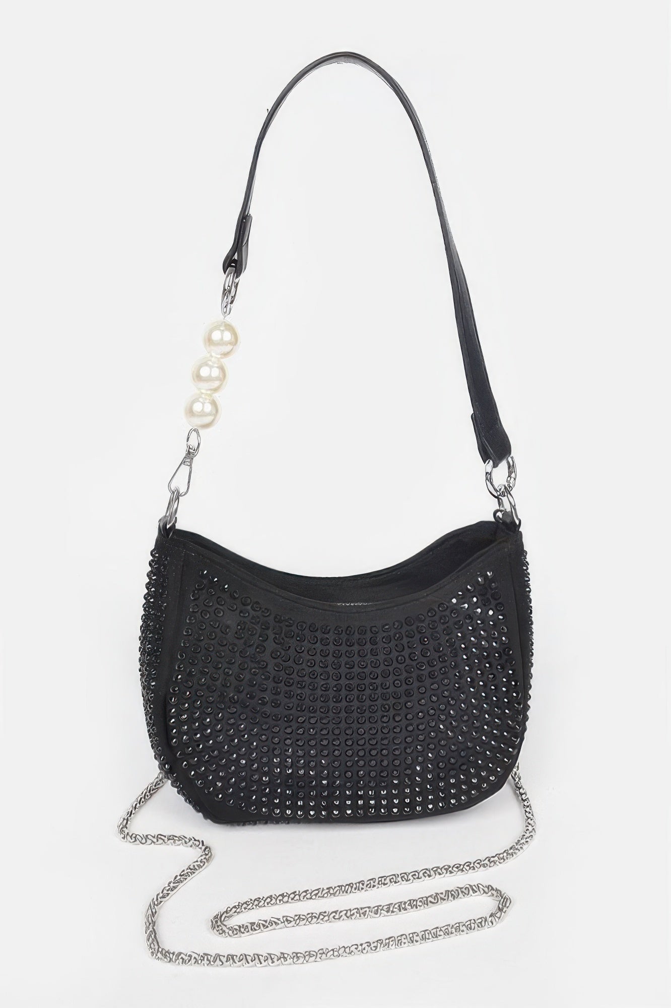 Ladies handbag purse BAG KEY LARGO MIAMI BYMANYC ® New York studded black