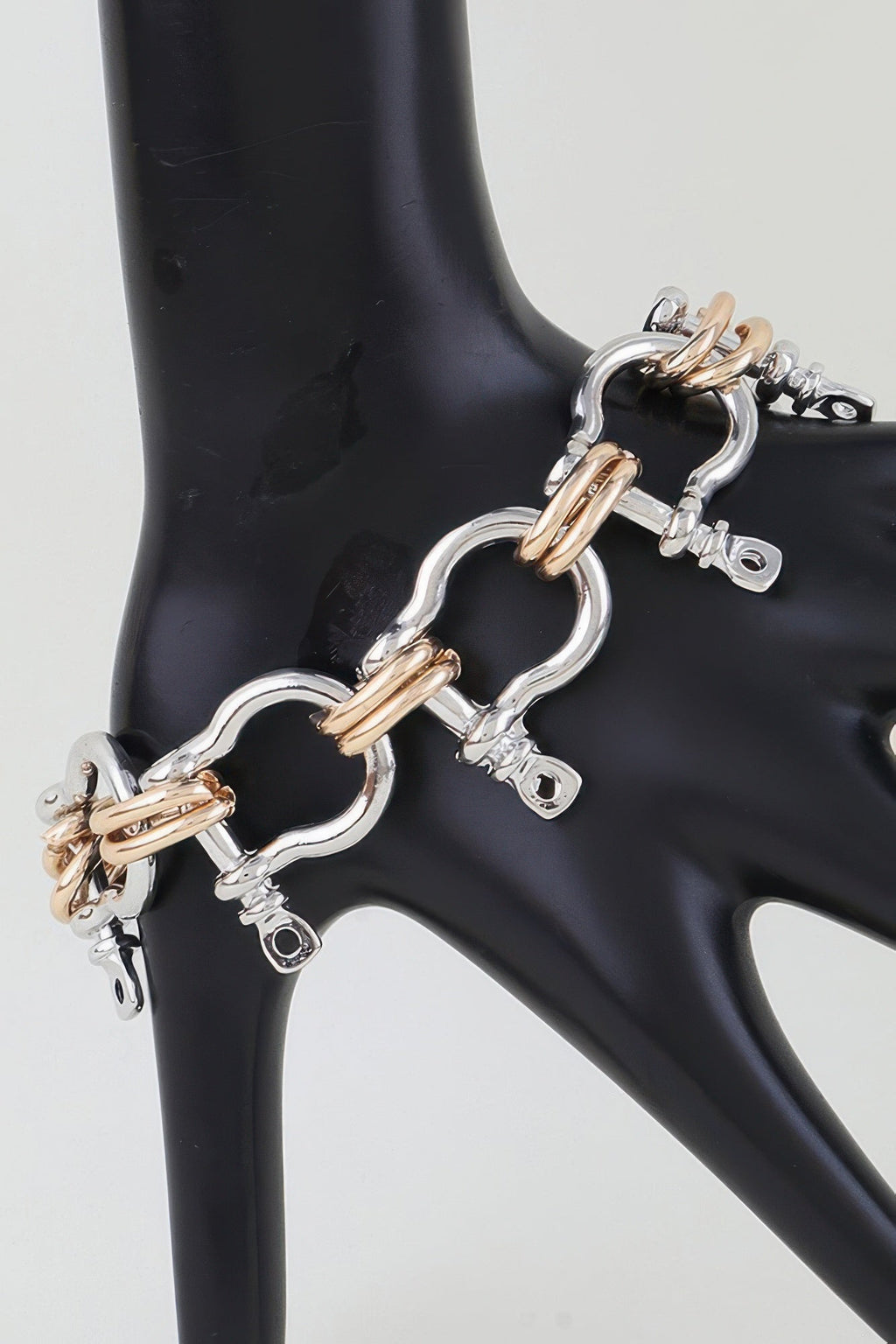Ladies Bracelet Link Horseshoe BYMANYC ® New York HUDSON Horsebit gold or 2-tone