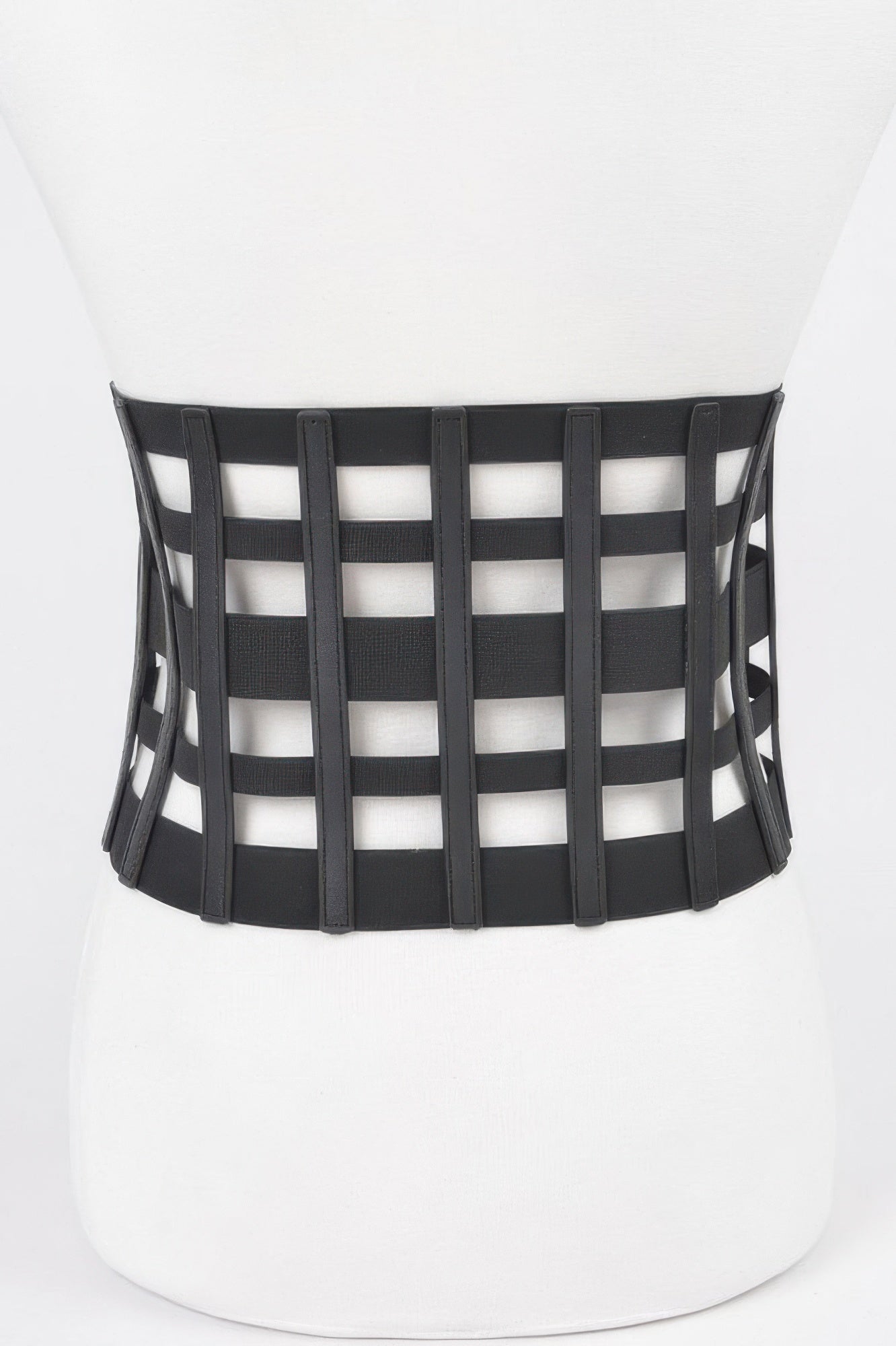 Ladies black caged BELT • BROOKLYN Fashion Chic Corset BYMANYC ® New York