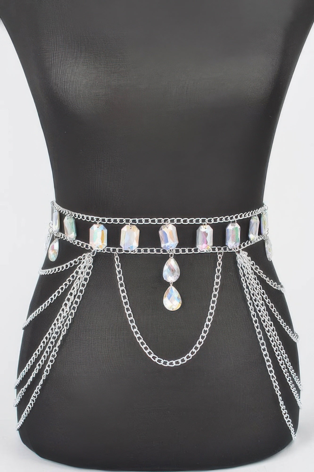 Ladies BELT • FLATIRON Fashion Chic Stone BYMANYC ® New York draping cascading