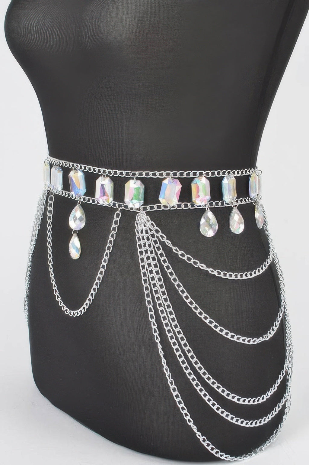 Ladies BELT • FLATIRON Fashion Chic Stone BYMANYC ® New York draping cascading