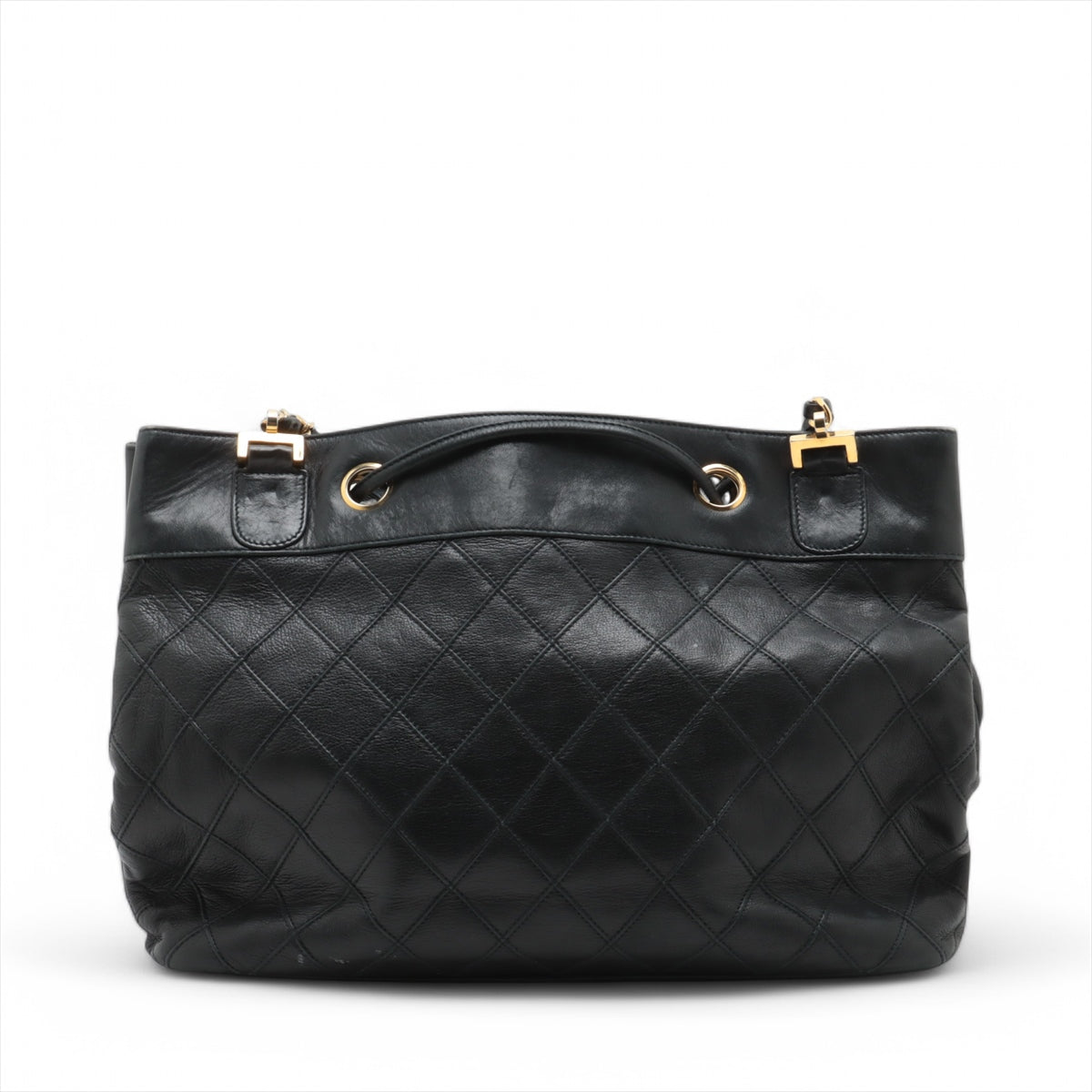 Chanel Lambskin Black Quilted Shoulder Bag 0 Series #3752 leather handbag purse
