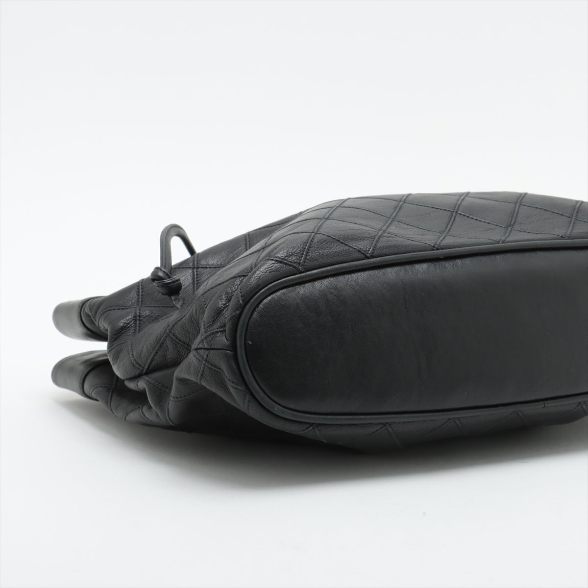 Chanel Lambskin Black Quilted Shoulder Bag 0 Series #3752 leather handbag purse