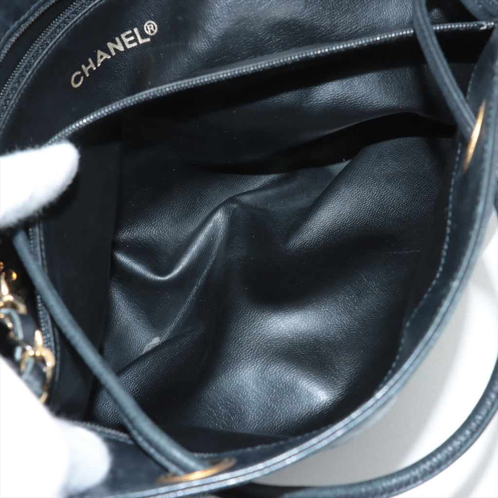 Chanel Lambskin Black Quilted Shoulder Bag 0 Series #3752 leather handbag purse
