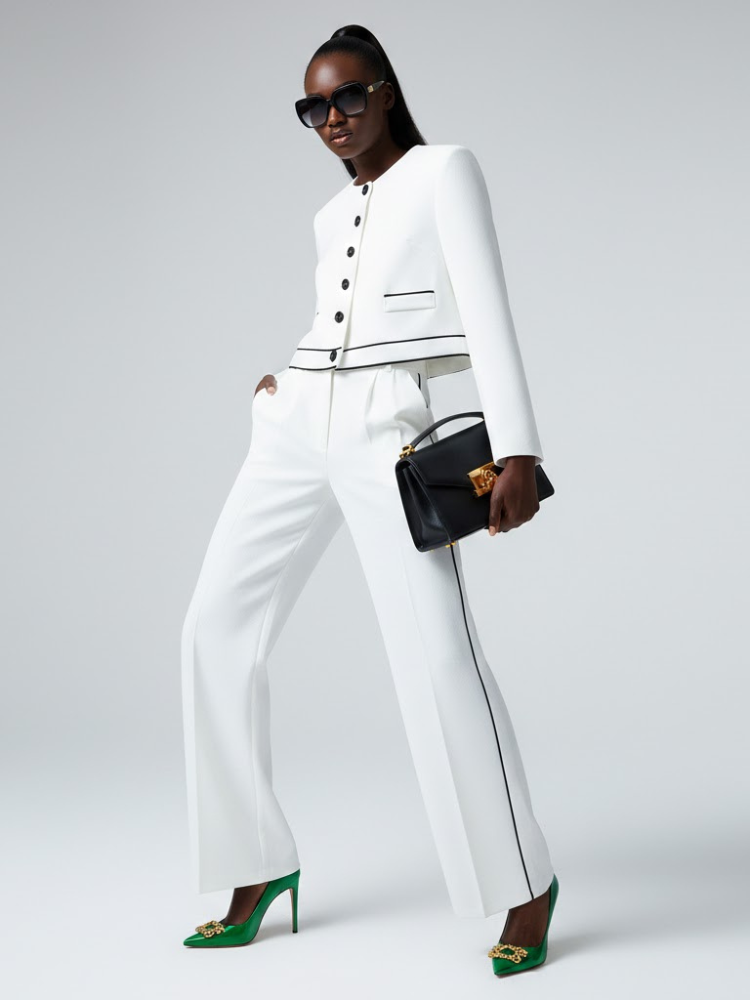 White MADISON Suit Jacket & Pants Prêt-à-Porter BYMANYC ® New York career ladies