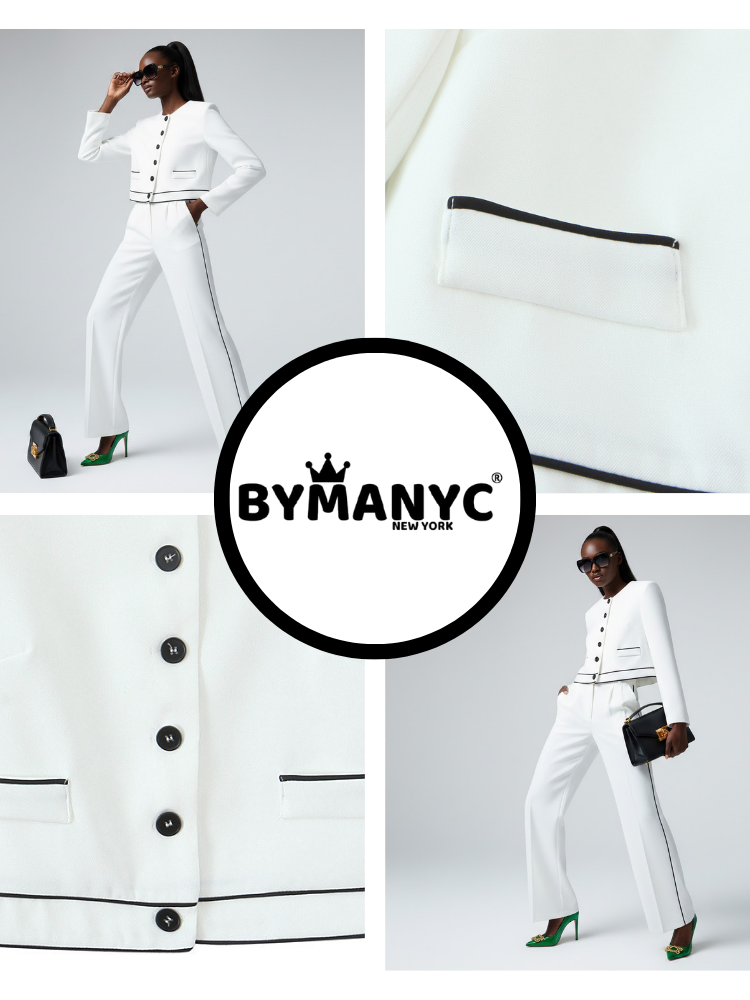 White MADISON Suit Jacket & Pants Prêt-à-Porter BYMANYC ® New York career ladies