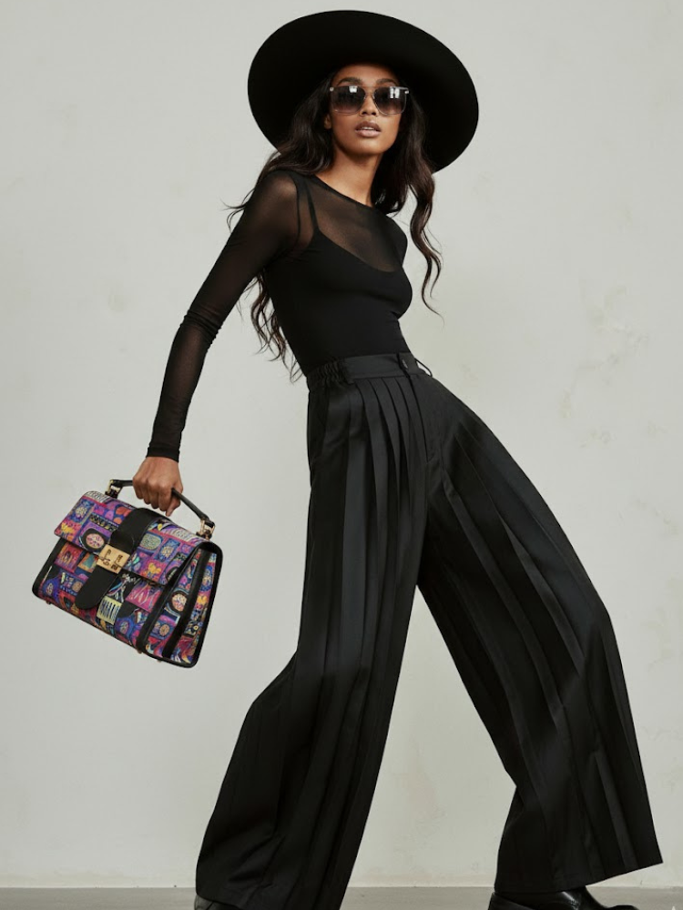 LadiesExtra Wide Trousers DECONSTRUCTED TRIBECA NYFW New Colecction BYMANYC ® New York