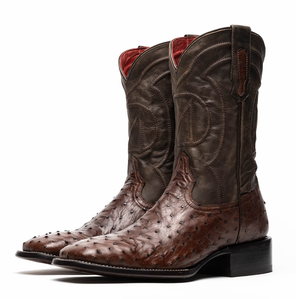 Alabama Kango Tabac men's Ostrich skin cowboy boots pre-order