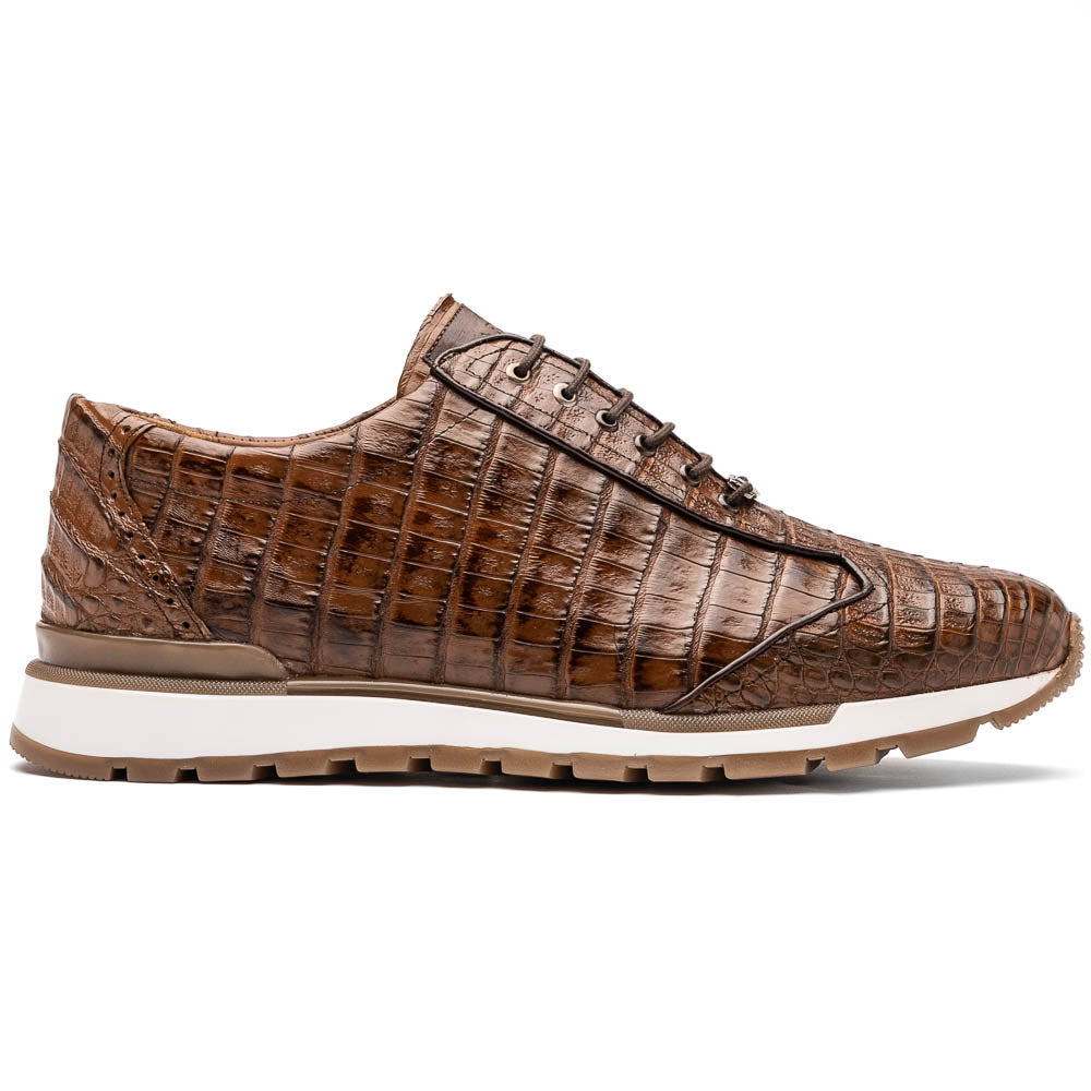 Alonzo Bay Apache men's genuine Caiman dress sneakers shoes oxfords