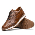 Alonzo Bay Apache men's genuine Caiman dress sneakers shoes oxfords