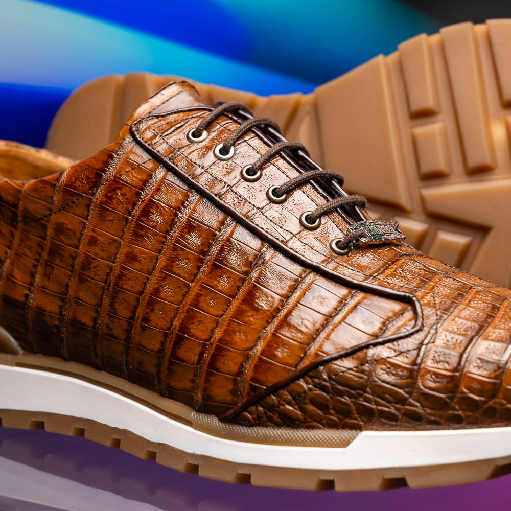 Alonzo Bay Apache men's genuine Caiman dress sneakers shoes oxfords