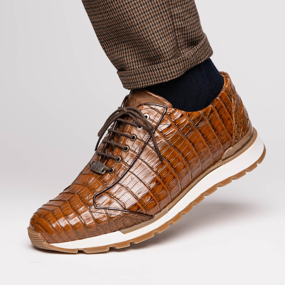 Alonzo Bay Apache men's genuine Caiman dress sneakers shoes oxfords